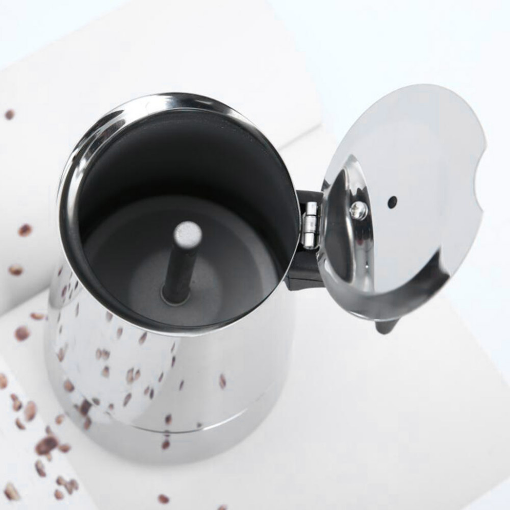 Mocha Coffee Pot Moka Stainless Steel Kettle Italian Espresso Coffee Maker Bottle 100/200/300/450ML Barista Pot