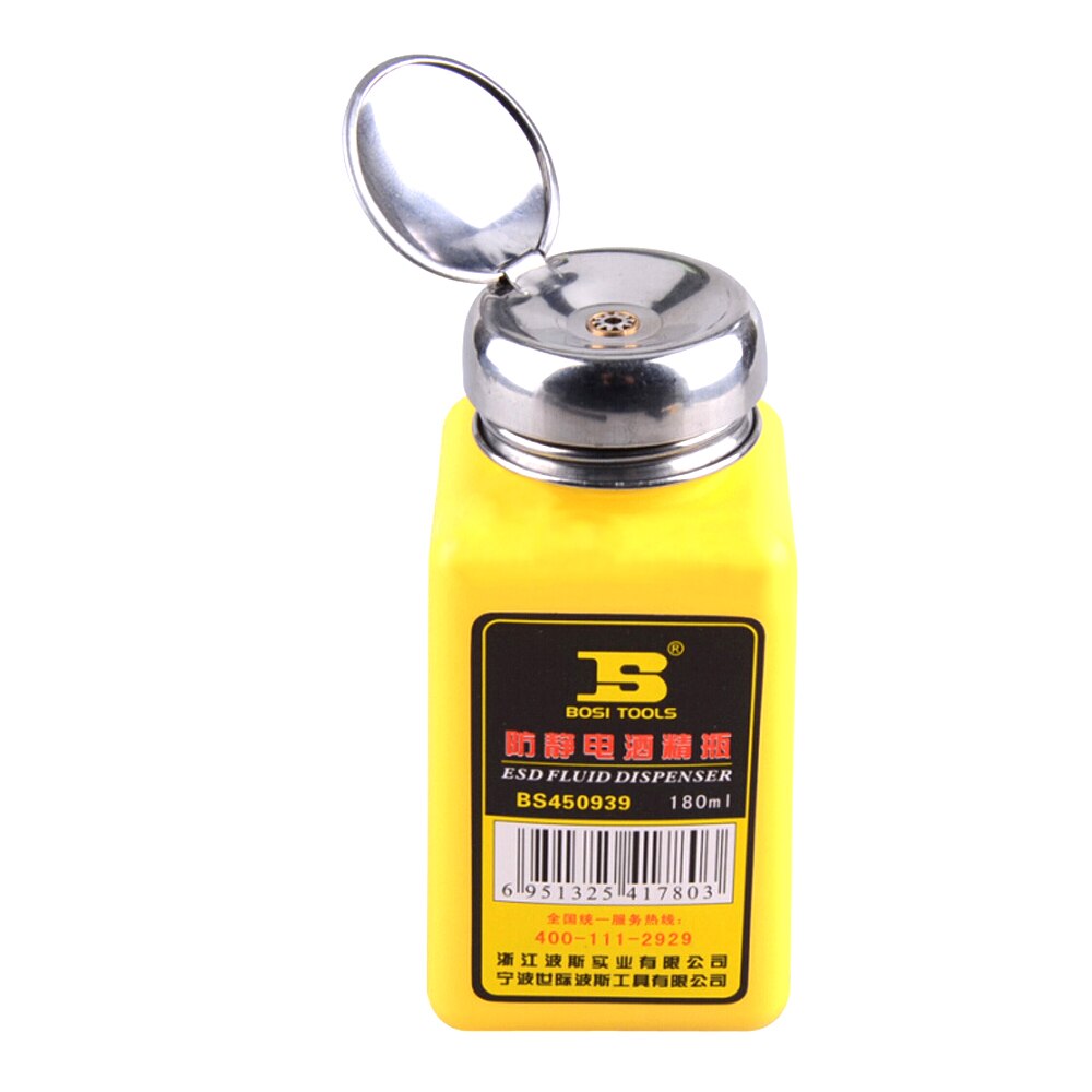 Bosi 180ml dissipatieve esd beschermende fles alcohol fles