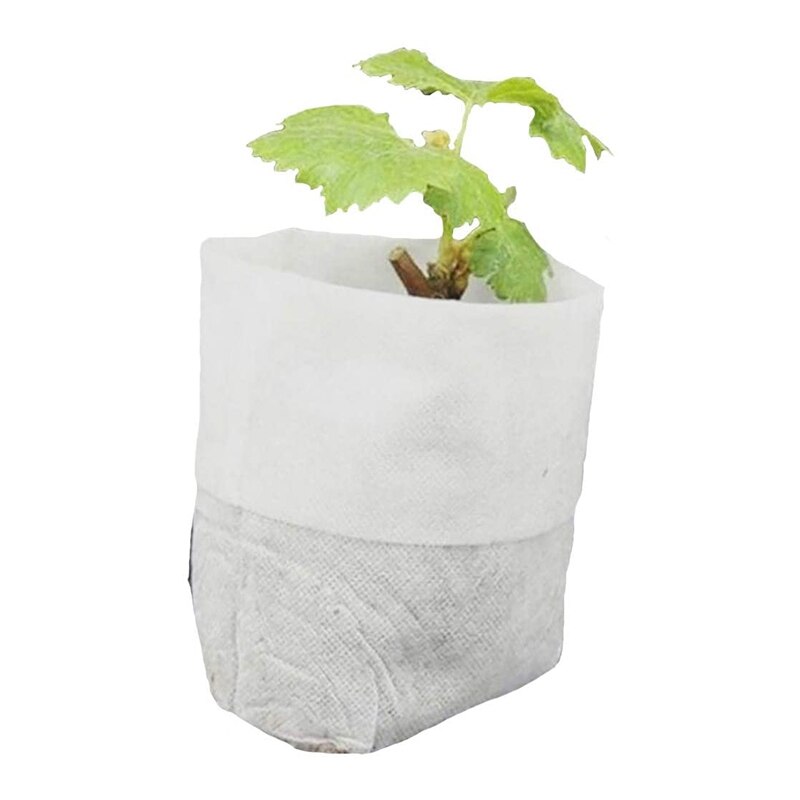 Bolsas no tejidas para germinación de plantas, bolsas biodegradables ecológicas para cultivo de plantas, Vivero, 500 unidades