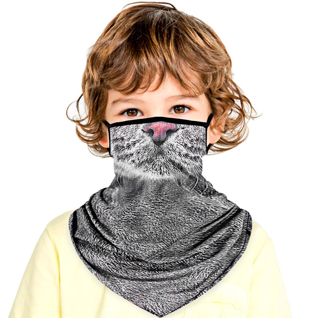 40 # niños pañuelos para niños Unisex Rave Bandana cuello polaina tubo Headwear Face Scarf senderismo bufandas bloqueo de los pies