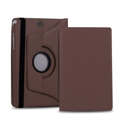Rotating Case For Samsung Galaxy Tab A 9.7 inch SM-T550 SM-T555 SM-P550 SM-P555 tablet cover For Samsung Galaxy Tab A 9.7 case: Brown