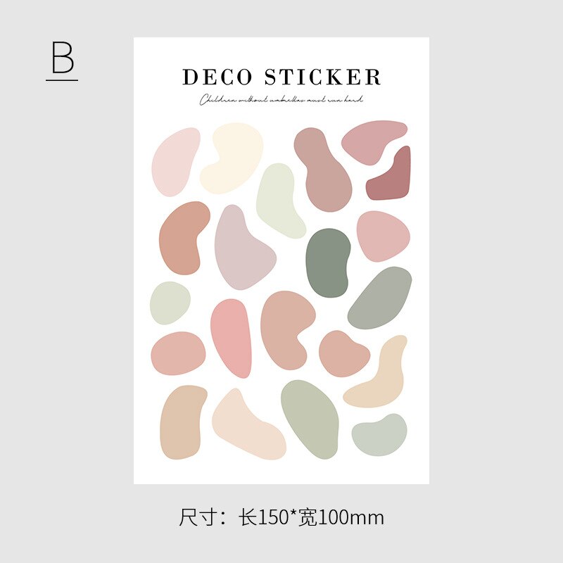 Ins Various Round Dot Label Sticker Color Morandi Photo Envelope Card Sealing Paster Stationery Notebook Diy Decorative Sticker: b
