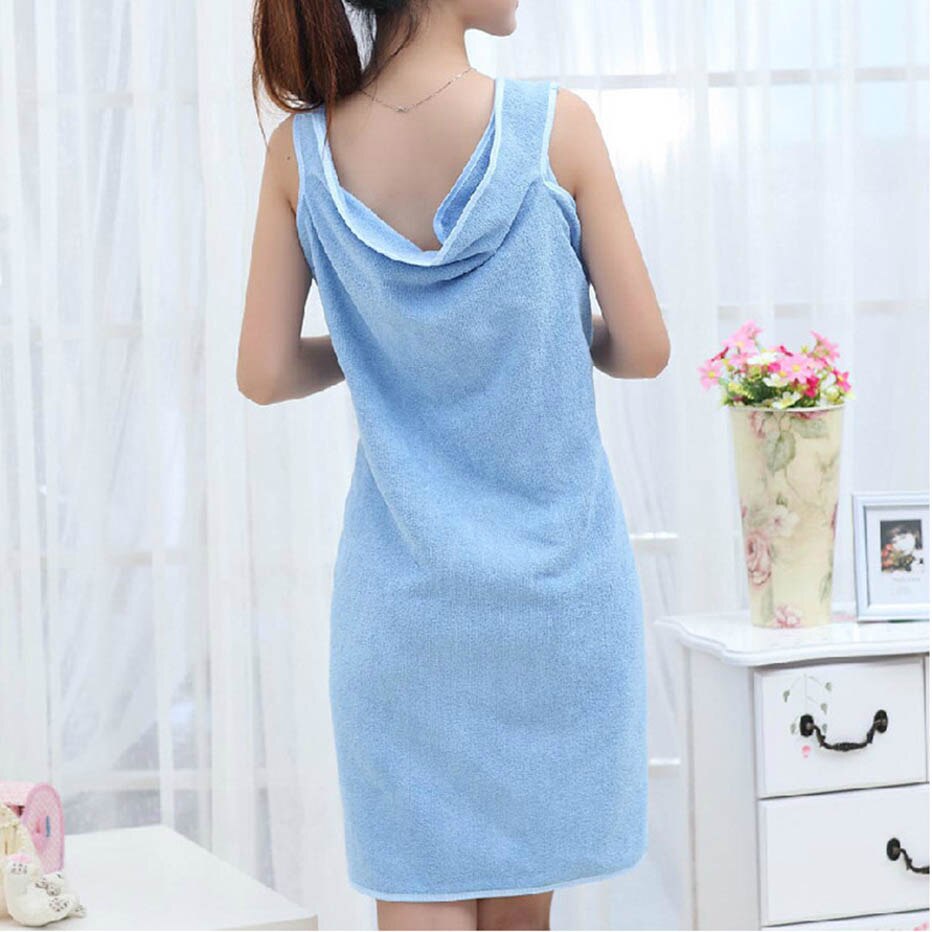 Batas de baño de microfibra para mujer, suaves y respetuosas con la piel, absorbentes, toallas de ducha con bolsillo, lavable, para el hogar