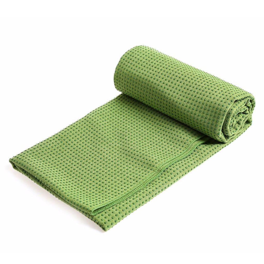 Yoga Mat Towel - 4mm Thick - Non-Slip Yoga Blanket - Eco-Friendly Material