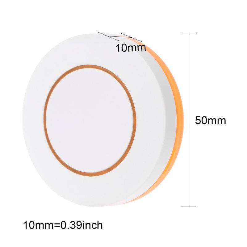 Round Shape 1 CH Button RF Transmitter Wireless Remote Control 433 MHz EV1527 Roundness Remote Key Sticky Wall Panel