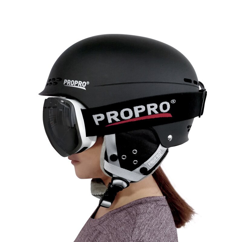 Propro Mannen Vrouwen Ski Helm Half Dekking Snowboard Moto Sneeuwscooter Veiligheid Sneeuw Helm Voor Volwassen En Kinderen