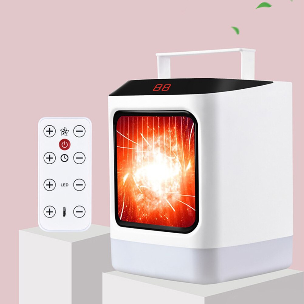 Multifunctionele kleine huishoudelijke desktop afstandsbediening kachel draagbare verwarming snelkoppeling elektrische kachel