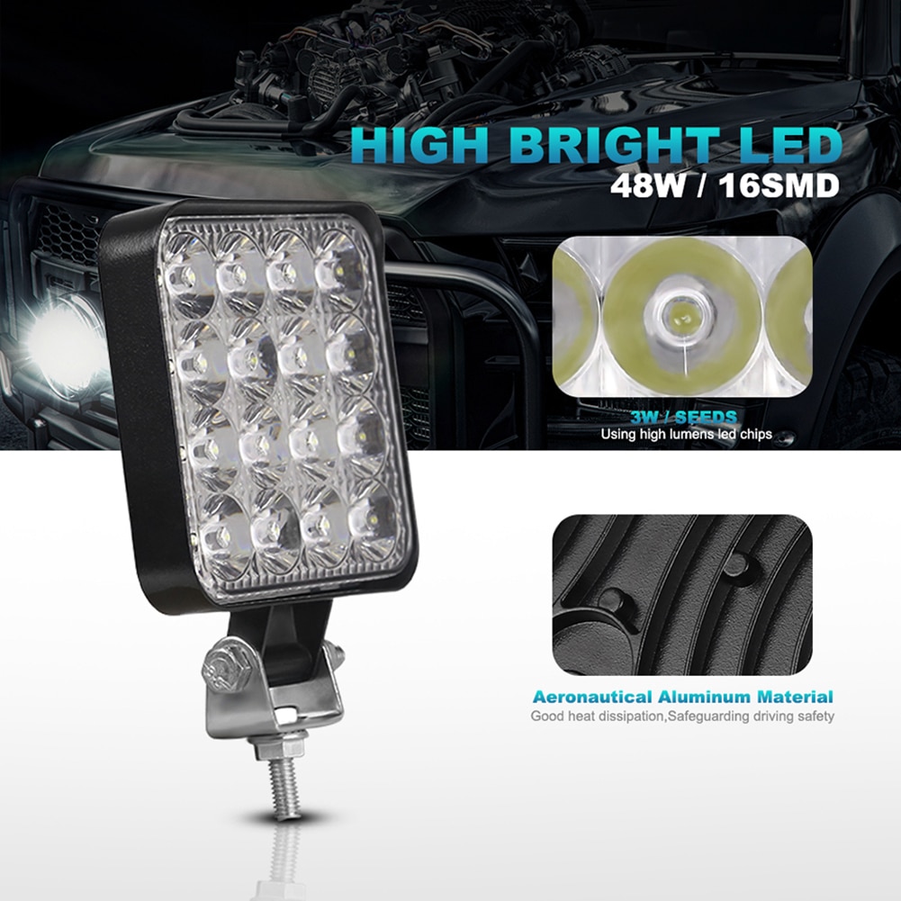 Nlpearl mini led arbejdslys 12v 24v spotlight led lys bar off road lastbil 4 x 4 4wd suv atv barra led lightbar til bil tågelygte