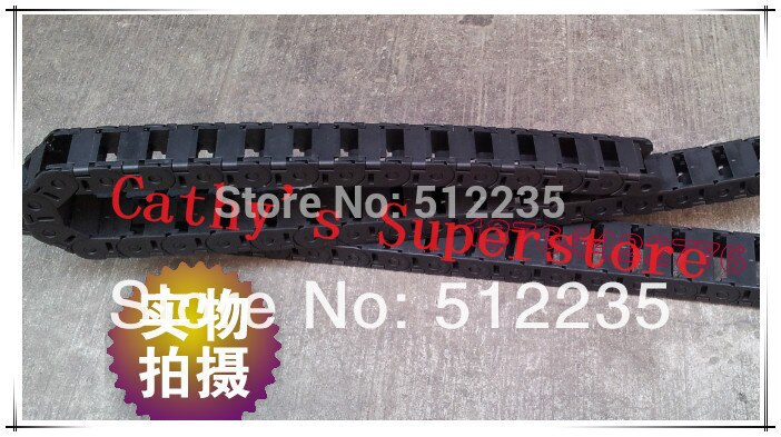 2 stks 15X40mm 1000mm Plastic Kabel slepen keten wire carrier plastic kabel slepen 15 * 40mm met End Connectors