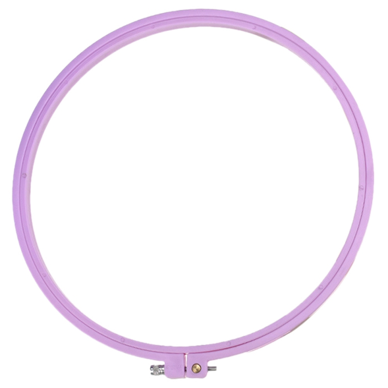 Plastic Embroidery Hoop Ring Frame Cross Verstelbare Naaien Tool Diy Needlecraft Kruissteek Machine Ronde Loop Hand: 25cm