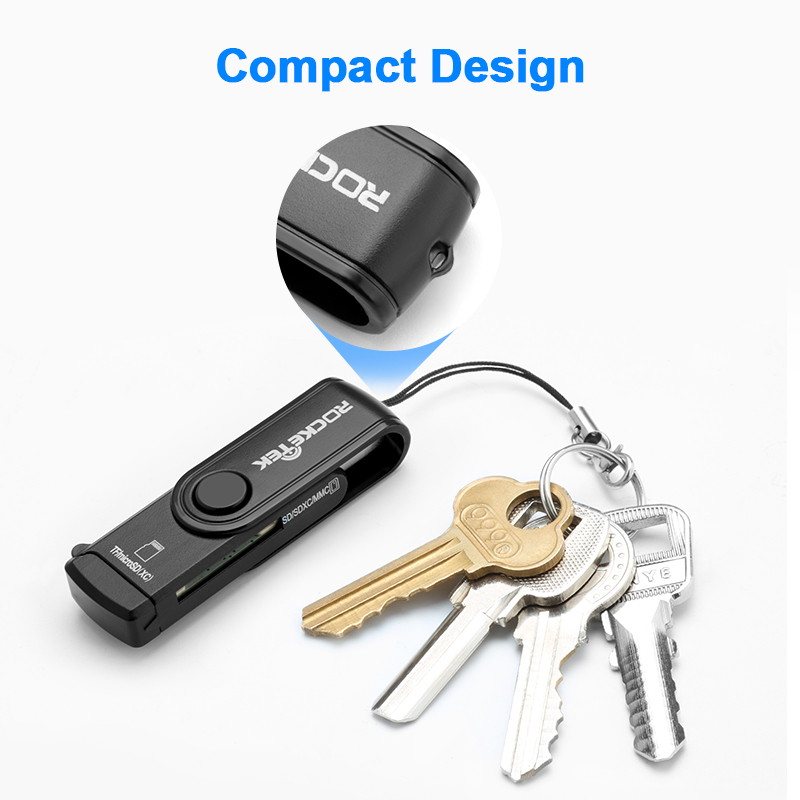 Rocketek USB 3,0 multi 2 en 1 lector de tarjetas de memoria adaptador para SD/TF micro SD ordenador portátil Accesorios