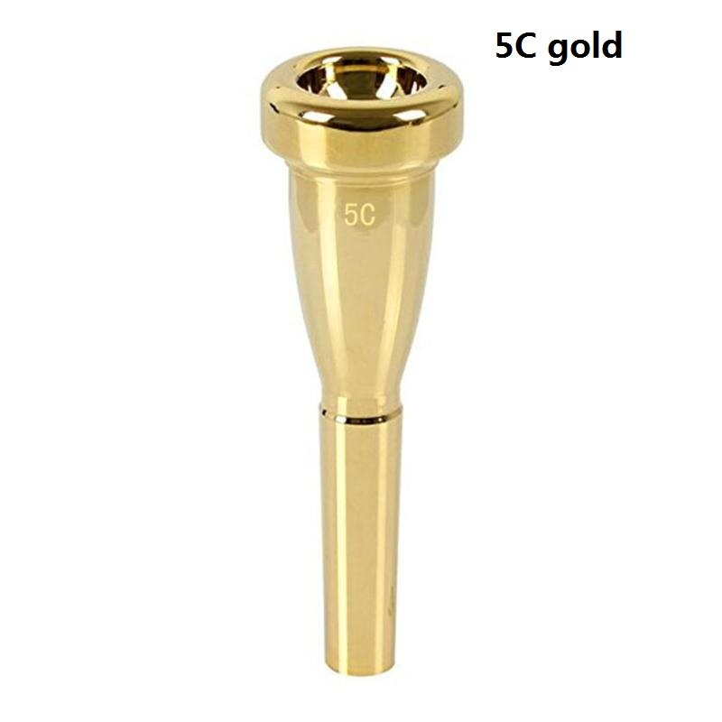 Trąbka usta trenażer siłowy żelazko ustnik srebrny na saksofon róg puzon tuba francuski róg akcesoria: 5C złoto