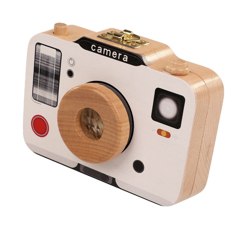 Wooden Children's Camera Toy Baby Teeth Box Baby Teeth Storage Box Fetal Hair Preservation Memorial Box Ornaments Precious: 005