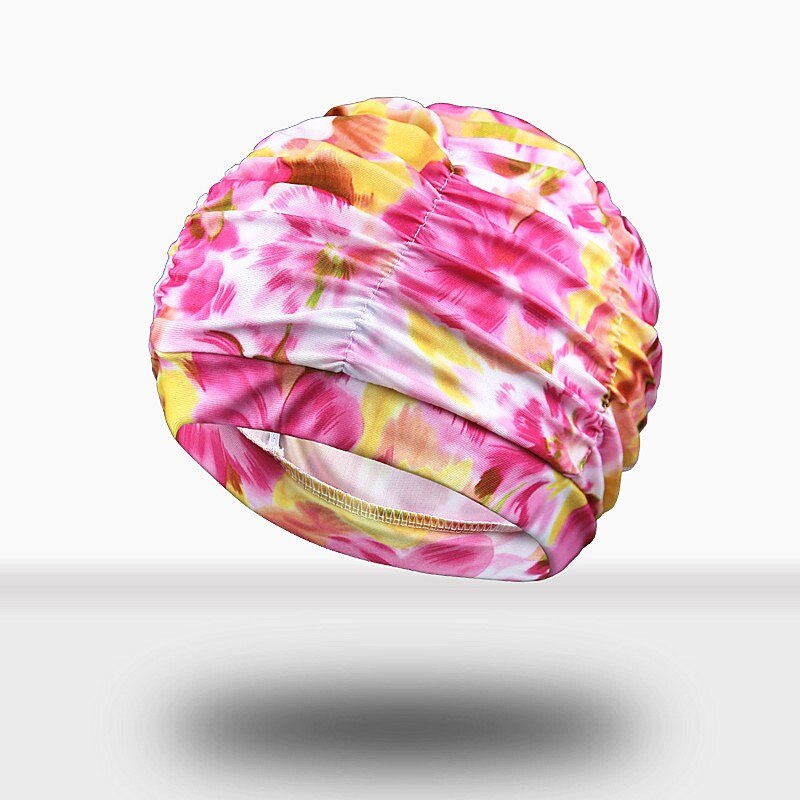 1Pc Zwemmen Hoed Vrouwen Lang Haar Badmuts Badmuts Stretch Drape Gratis Size Zwemmen Zwembad Sport Elastische Nylon tulband Unisex