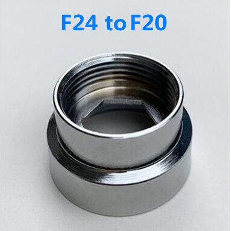 G3/4 G1/2 Brass Faucet Aerator Adapter 16 18 20 22 24mm Kitchen Faucet Fittings Water Purifier Plumbing Accessories: F24 to F20