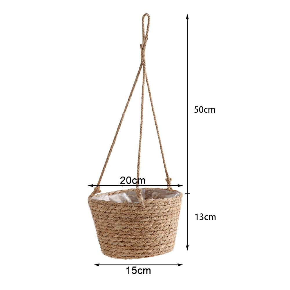 Macramé para planta hecha a mano, soporte de macramé para planta, canasta colgante de almacenamiento, red Vintage Bohemia, maceta, cordón de planta para decoración del hogar