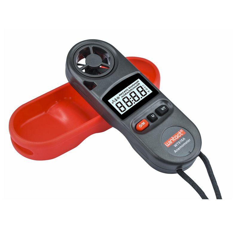 Digital vindmåler  ip67 lufthastighed beaufort skala  -10 ~ 45c c/f temperaturmål 30m/ s lcd vindhastighed kulde indikator måler