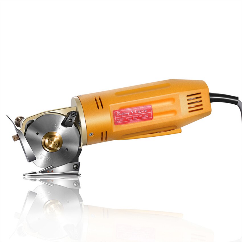DC220V 170W Handheld tarcza nożyce elektryczne tkaniny tekstylne bawełniane nóż maszyna robić cięcia tkanin krawiec narzędzie