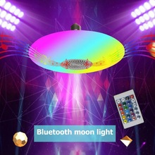 30W RGB Bluetooth Muziek Gloeilamp Plafondlamp RC Kleurrijke Home Decor Lamp Huishoudelijke Decoratieve Lamp Verlichting