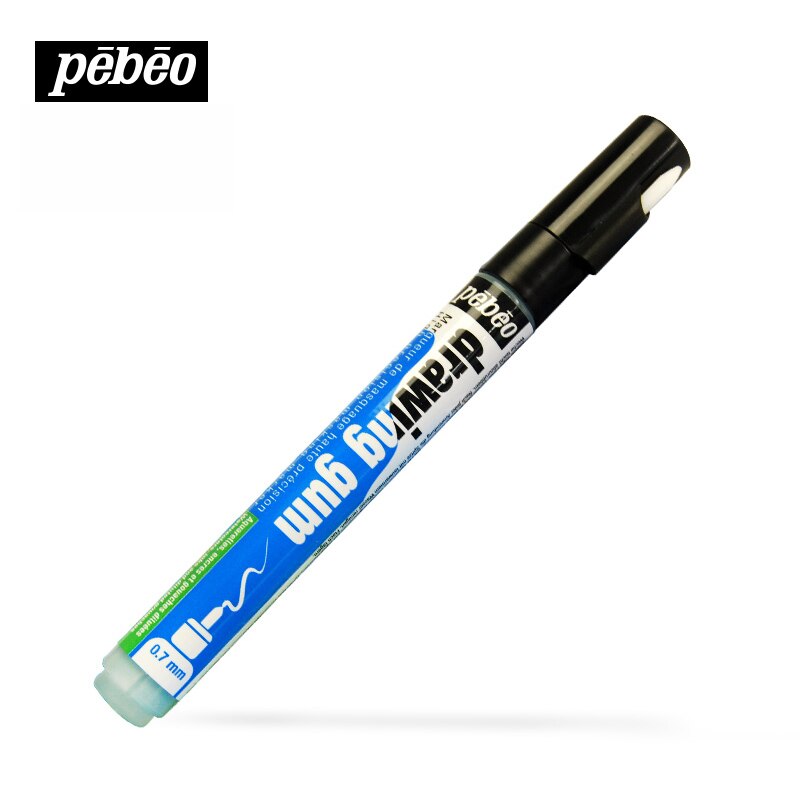 Magic Marker Pen! Pebeo Witte Vloeibare Pen Voor Waardoor Blank Schilderij Tekening Leeg Gel Tekening Gum 1 Stuk Met Vervangen Pen Hoofd