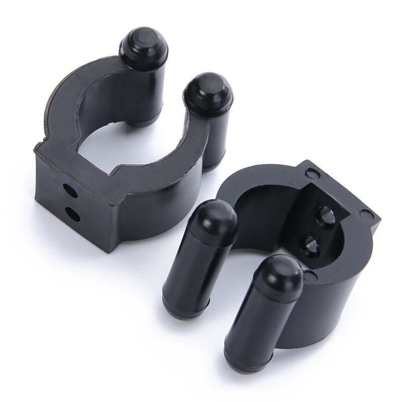20pcs Plastic Black Fishing Rod Billiard Rod Clip Billiard Cue Clips Fishing Rod Clamp Fishing Rod Clamp Pipe Fixing Bracket