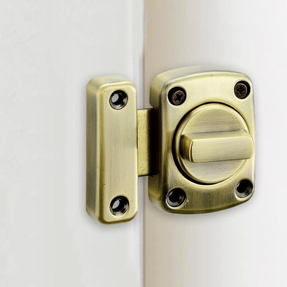 Verrou chromé pour porte de salle de bain, toilettes, tournant, verrou de confidentialité