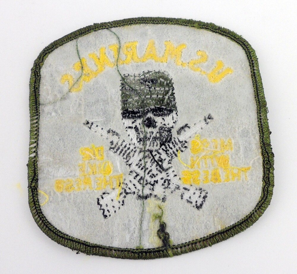 US Marines Mess With The Best, Die Like The Rest Skull Patch