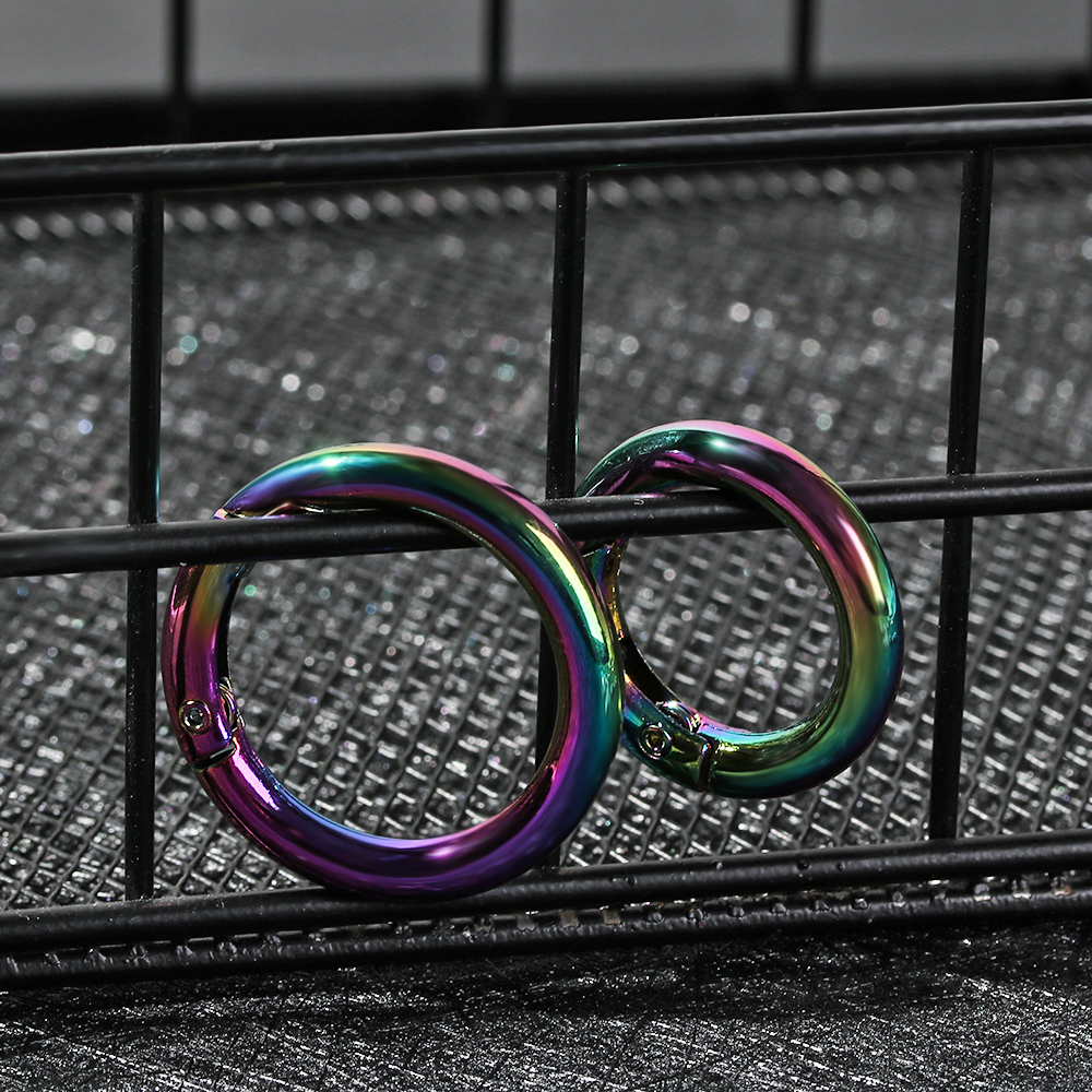 Snap Clasp Trigger Luggage Leathercraft Spring Gate Belt Strap Buckle Dog Chain Clip Metal Heart Ring Openable Keyring