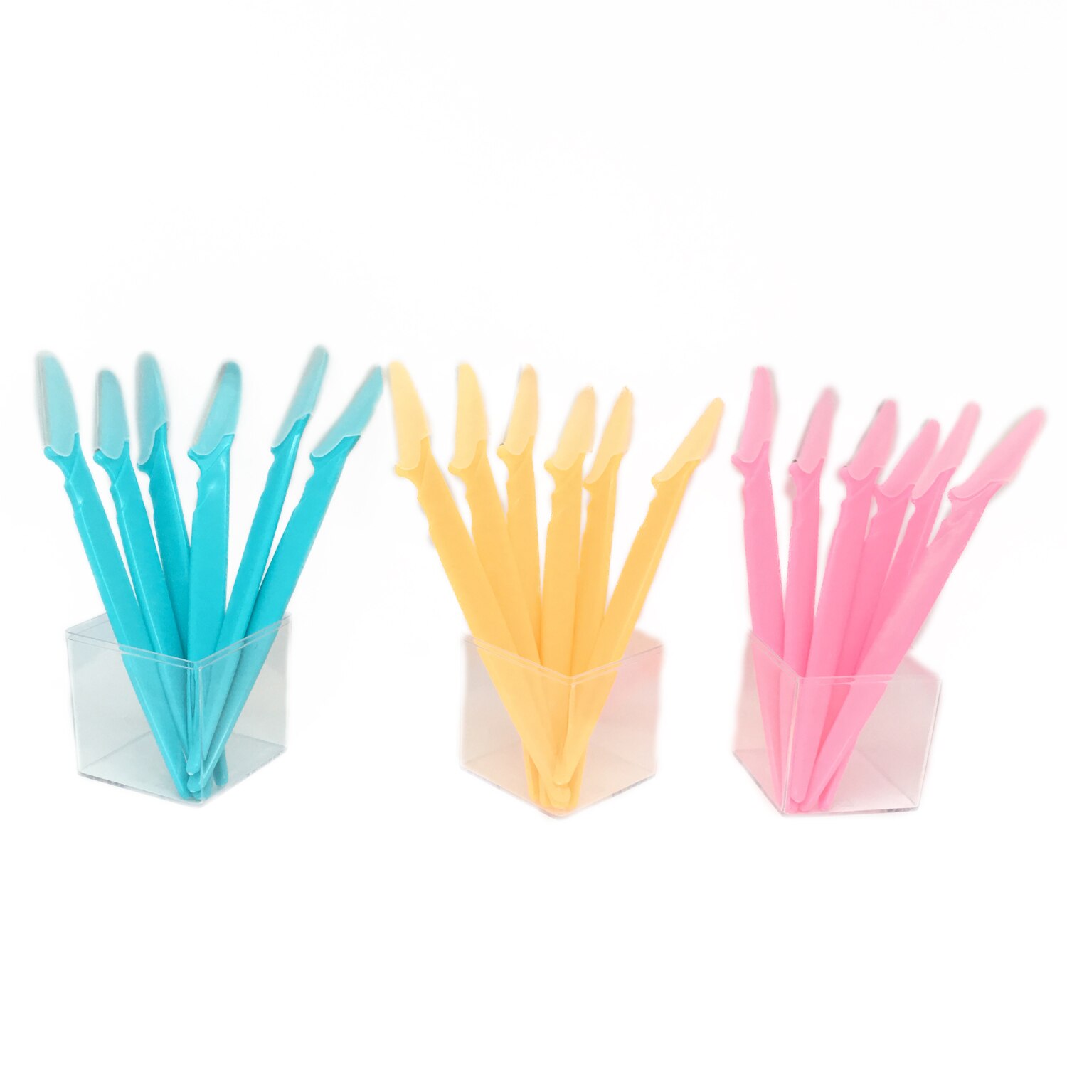 3Pcs Eyebrow Brow Razor Dermaplaning Painless Portable Facial Shaper Tool UK