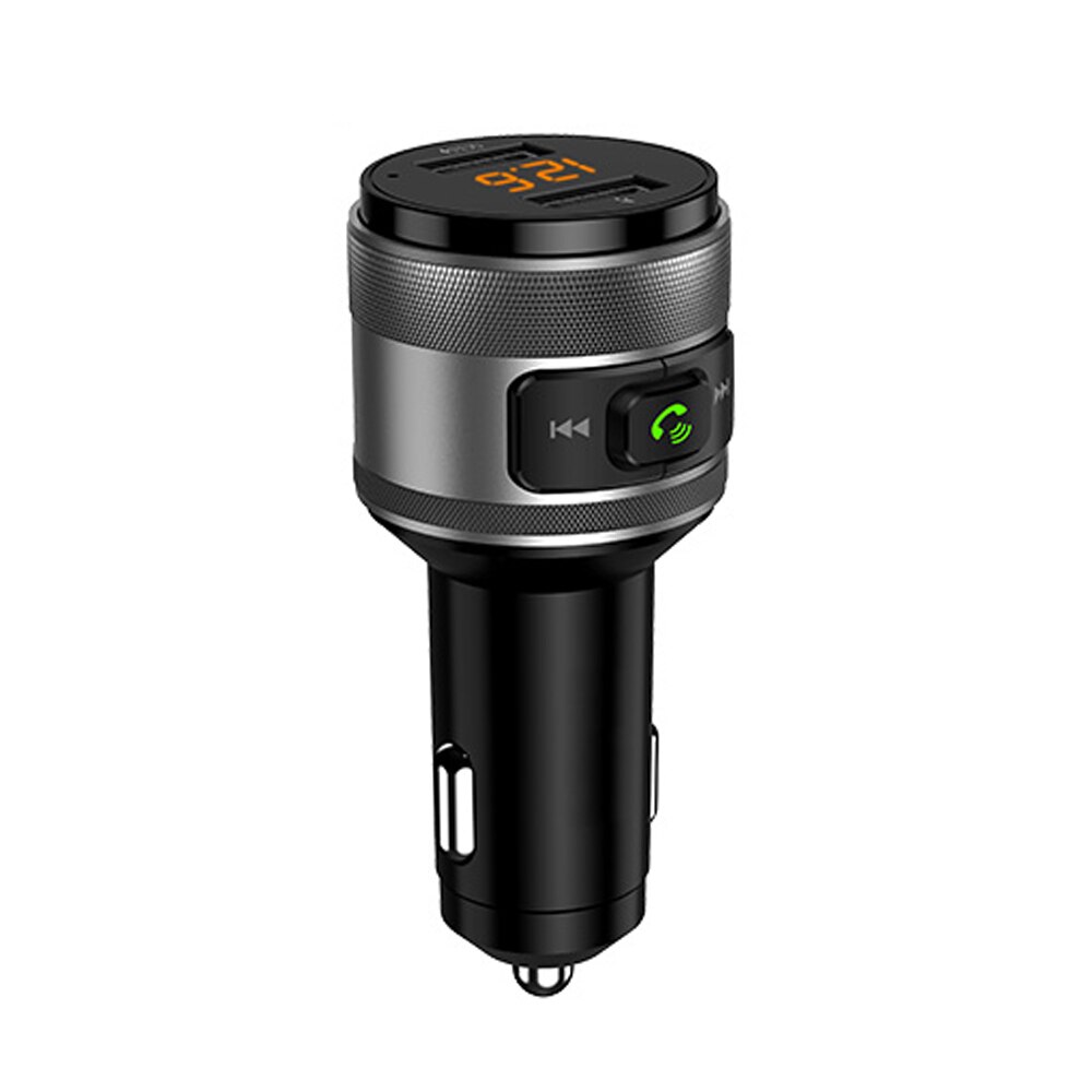 C57 Car Fm Transmitter Bluetooth 4.2 Car Charger QC 3.0 Car Charging Fast Charger QC3.0 Hands-free Dual USB Smart Chip Charger: Default Title