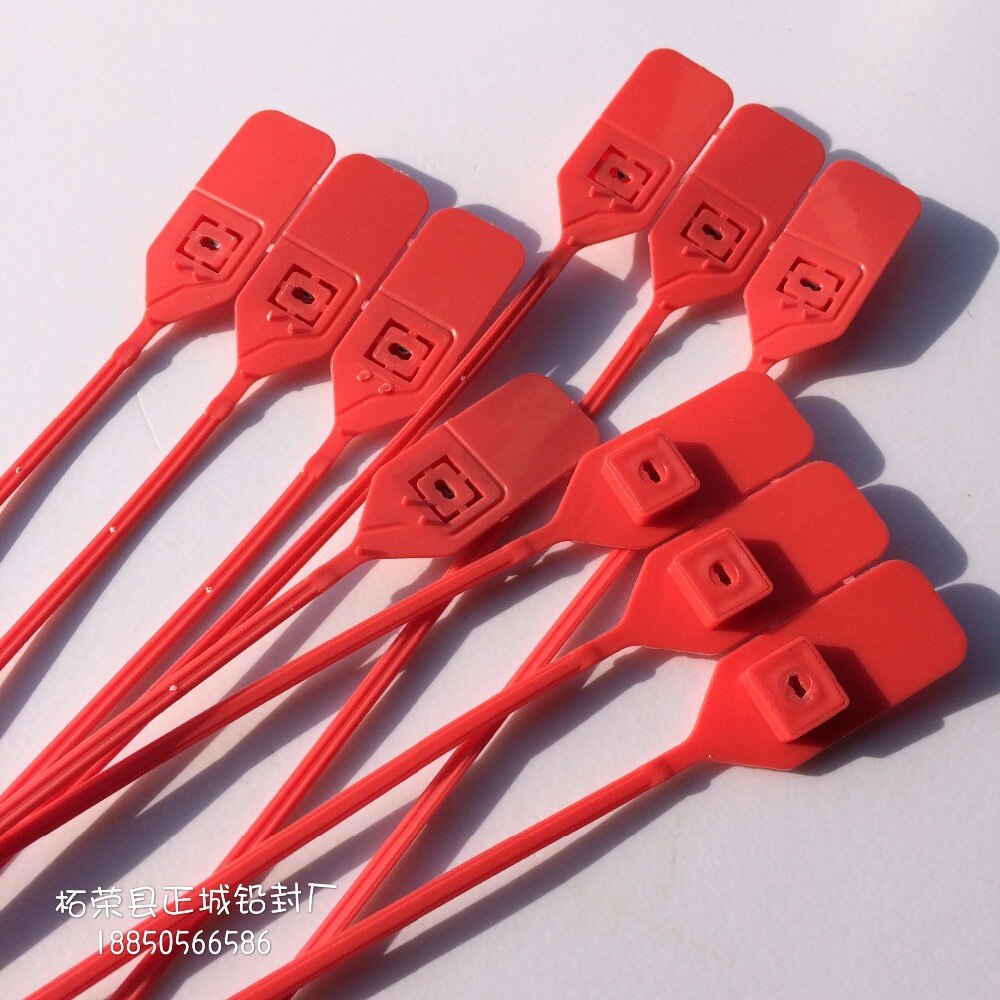 100pcs 380mm Security Plastic seals for sealing trucks,bank box,wareh