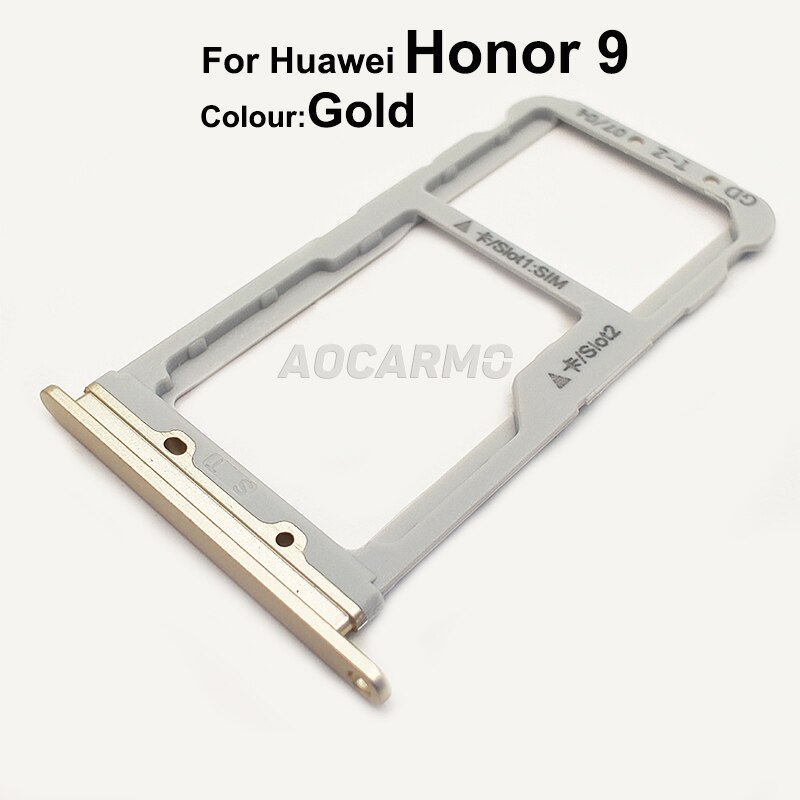 Aocarmo Für Huawei Ehre 9 STF-AL00 SD MicroSD Halter Nano Sim Karten-behälter Slot