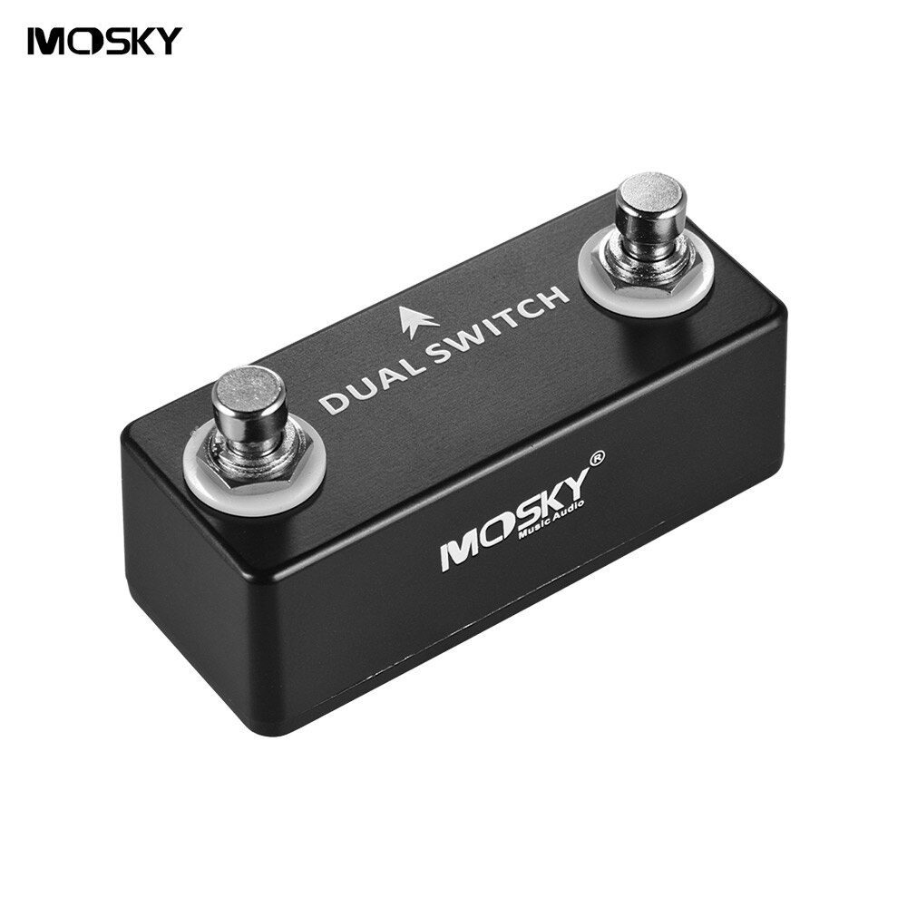 MOSKY DUAL SWITCH Guitar Pedal Dual Footswitch Foot Switch Guitar Effect Pedal Full Metal Shell Guitar Parts & Accessories