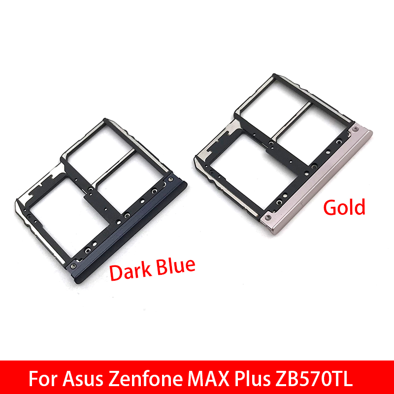 Voor Asus Zenfone Max Plus ZB570TL Sim-kaart Adapter Sim Card Slot Lade Houder Goud Kleur