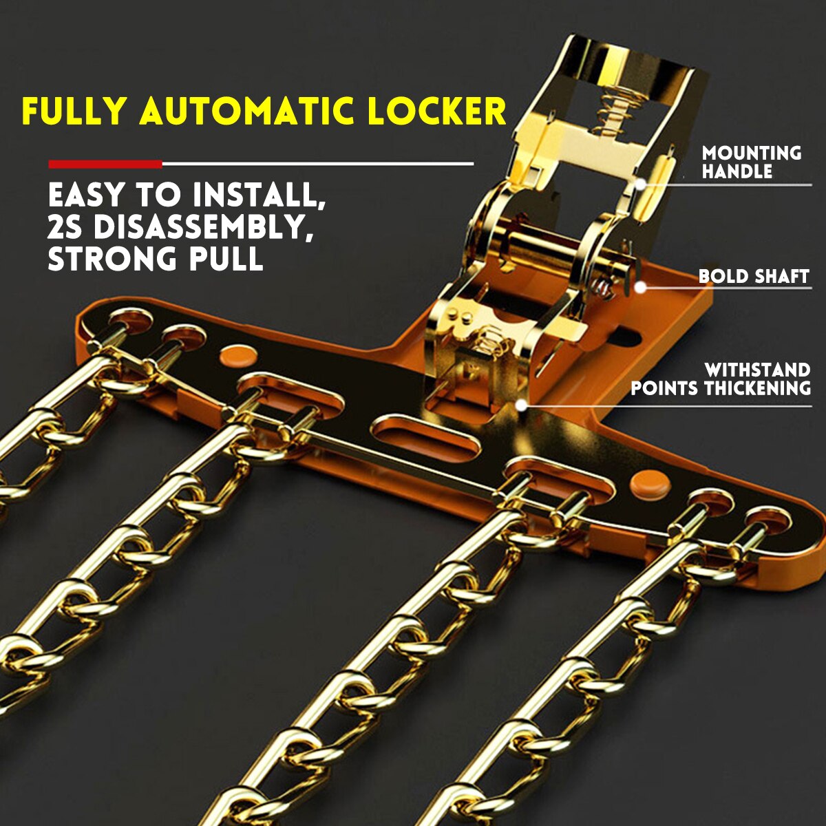 de cadenas, ruedas para camiones y coches, neumático de nieve, cadenas de hielo, cinturón de invierno antideslizante, cadena para ruedas SUV, seguridad en carretera y barro