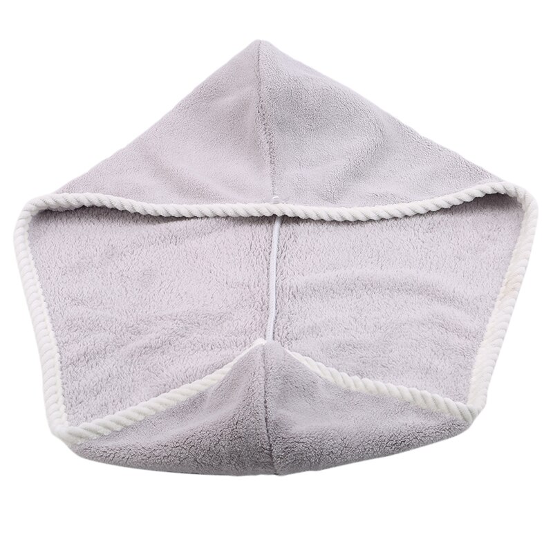 Snel drogende handdoek dames shampoo snelle magische föhn microvezel haarwikkel douchekap badmuts schoonmaakgereedschap badkamerproducten: Grijs