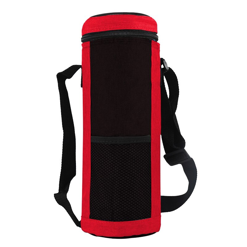 Water Bottle Cooler Tote Bag Insulated Holder Carrier Cover Pouch High Capacity Insulated Cooler Bag Traveling Camping Hiking: Red