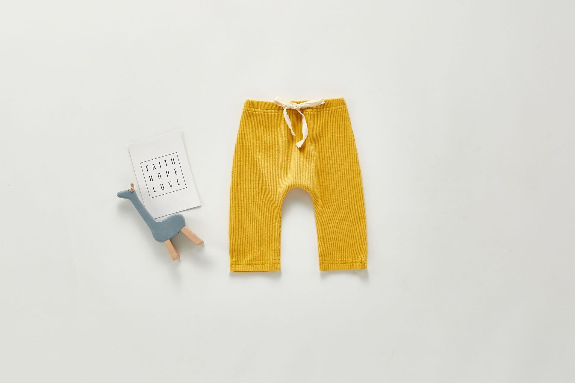 Höst flickor leggings randiga baby ribbad leggings pojkar barn fritidsbyxor babykläder choldren byxor: 203 k 15 gul / 6m
