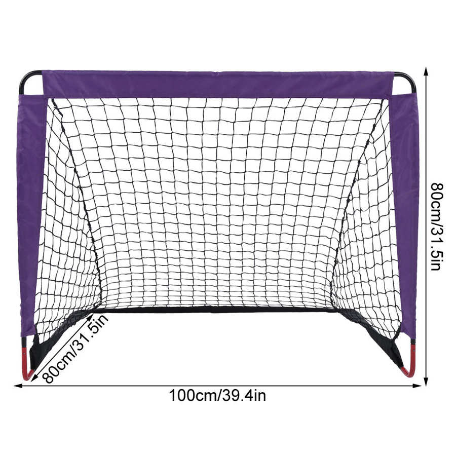 Portable Football Goal 100x80x80cm Detachable DIY Children Kid Sport Football Door Outdoor Scooer Practice Accessory