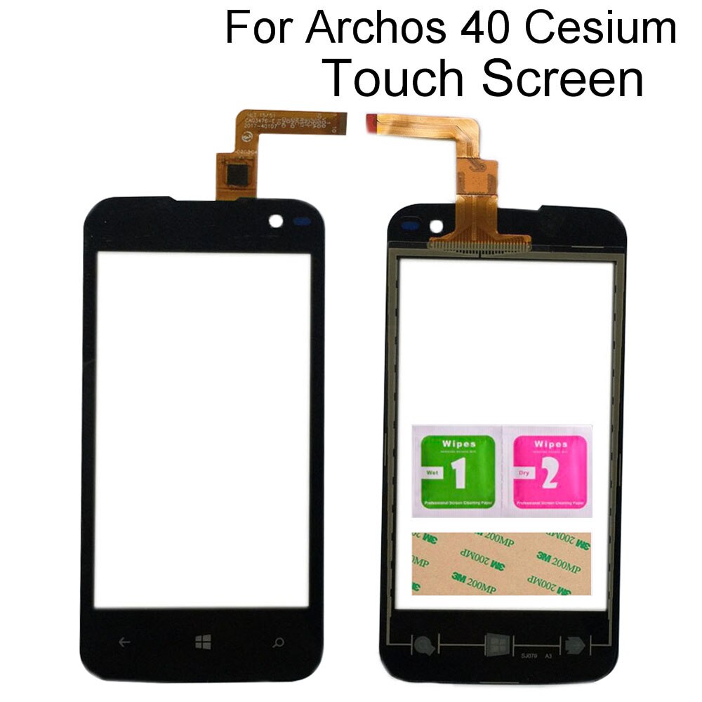 Touch Screen Glas Voor Archos 40 Cesium Touch Screen Voor Glas Mobiele Telefoon Touch Panel Lens Sensor Gereedschap 3M lijm Doekjes