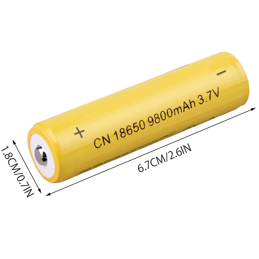 4PCS 3.7 (V) 9800mah 18650 High Power Discharge Lithium Rechargeable Battery With Battery Box For Flashlight Batteries