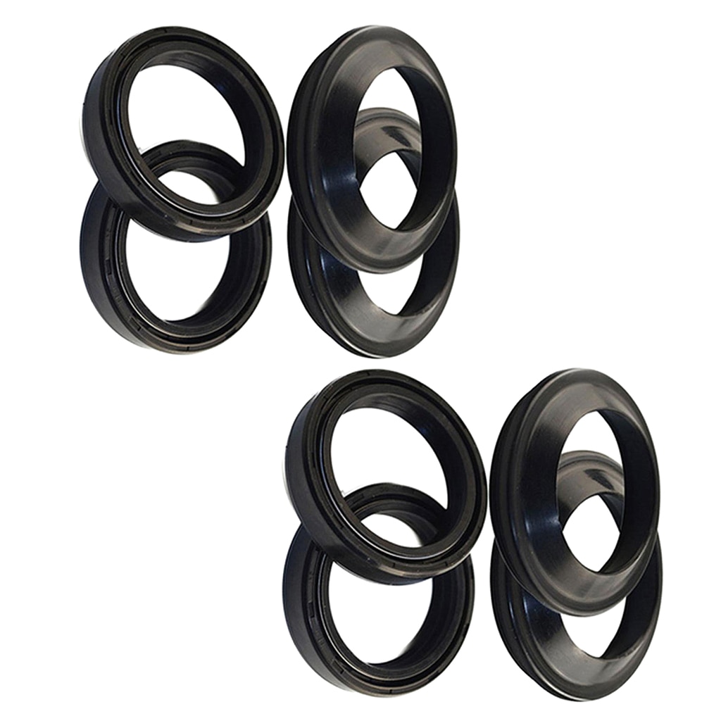 2 Set 41x54x11 Motorcycle Front Fork Damper Oil Seal And Dust Seal Kit