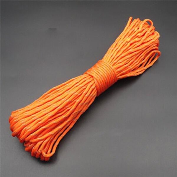 100 Meter Paracord Reflecterende 4 Mm 7 Strand Paracord Core Outdoor Camping Corda Parachute Cord Lanyard Tent Touw Multifunctionele: Reflective 0310