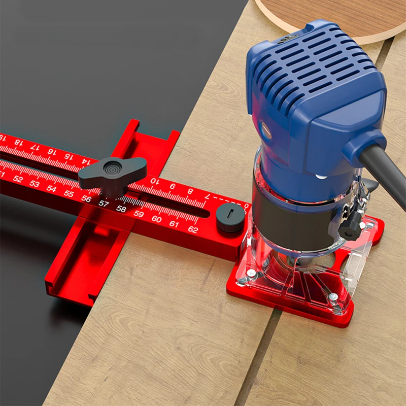 3-in-1 freesfrezen Groefbeugel Houtbewerking Snijden en frezen Cirkelgereedschap Hulpcirkelvormig boorgereedschap