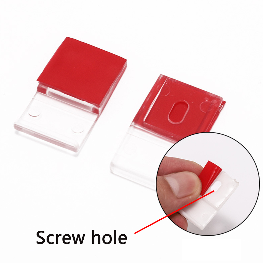 Self-adhesive Wire Bundle Holder Tie Mount Clip transparent Mounting Brackets For 10mm 8mm LED Strip Lights/Car/Network cable