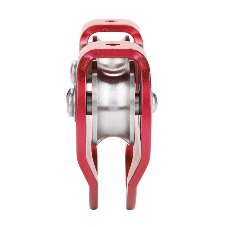 30KN Dual Pulley Zip Line Rescue Cable Trolley Outdoor Rock Climbing Equipment Outdoor Climbing Dual Pulley Accessories