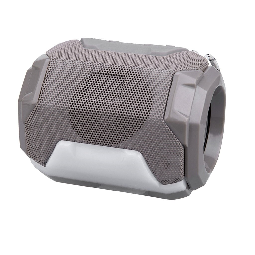 Langaton bluetooth-kaiutin ulkopylväät urheilullinen tehoääni stereovastaanotin hifi kannettava musiikki vedenpitävä kaiutin fm  z618:lla: Harmaa