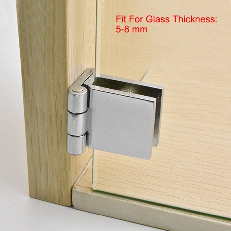 4 Stuks Voor 5-8Mm Dikte Glazen Deur shadnier Zinklegering sungklem 0 Graden Glas Kast vetrina kastdeur zomnier