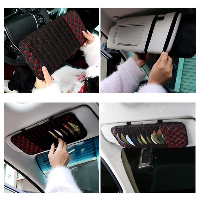 DVD Lagerung fallen Auto Sonnenblende CD Rabatt Halfter CD DVD Lagerung Tasche Tasche Fahrzeug Organizer Auto Innen Zubehör