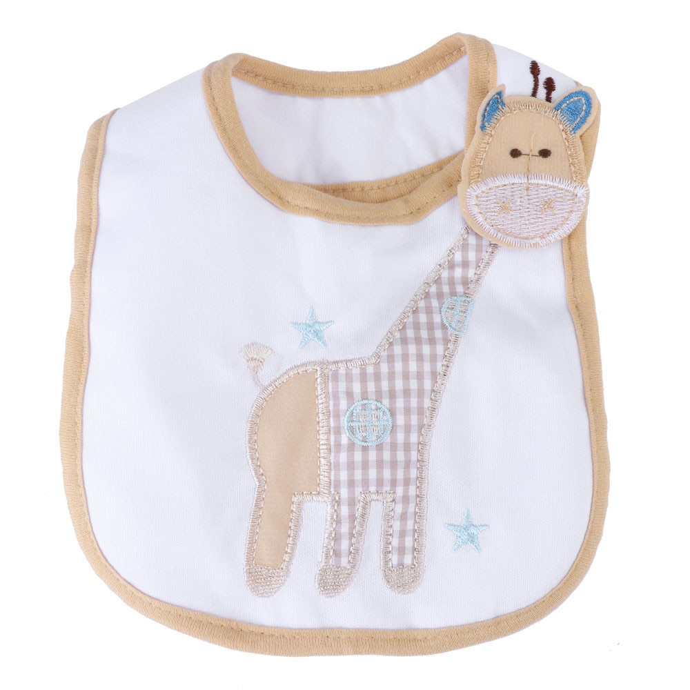 SAGACE Slabbetjes & Burp Doeken baby accessoires kinderen 3 Layer waterdichte schort Leuke handdoek Giraffe 19Apl9